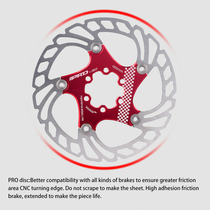 140/160/180/203mm Bicycle Brake Rotor Floating Mountian Bike Brake Rotor 6 Bolt