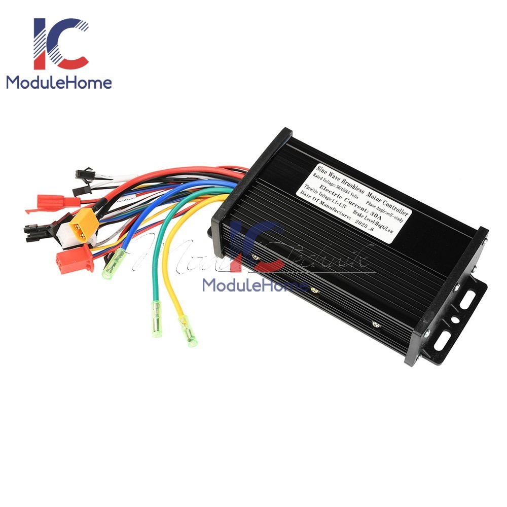 36V48V64V 30A Sine Wave Brushless Motor Controller 750-1500W Driver S866 LCD