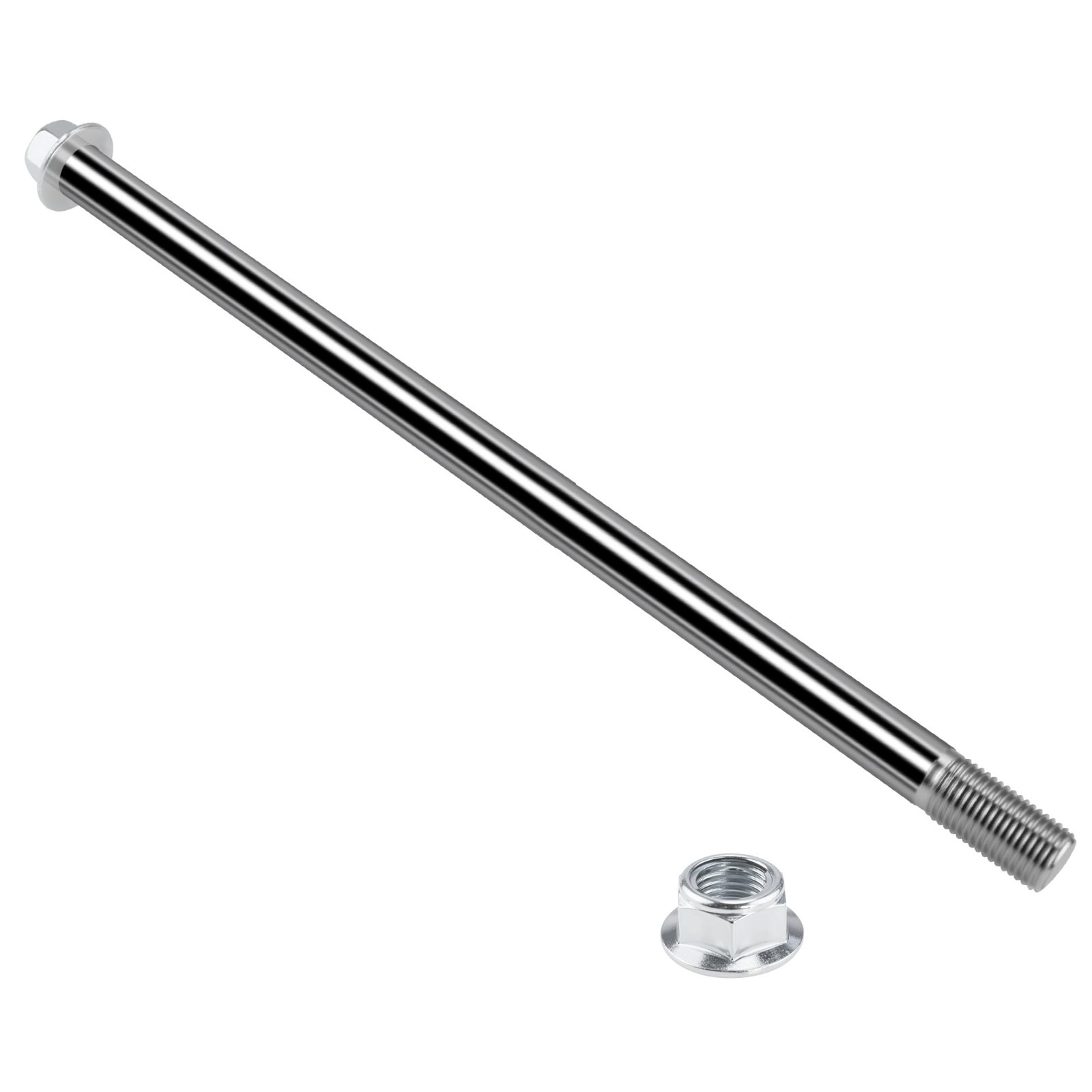 12mm Rear Axle Spindle 255mm Nut for 50cc 70cc 90cc 110cc 125cc Pit Dirt Bike