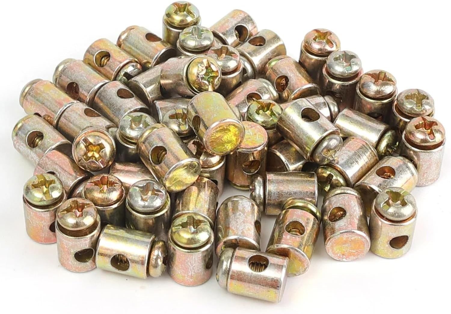20 Pack Mini Bike Throttle Cable Ends Replacement Bike Cable End Caps with Screw
