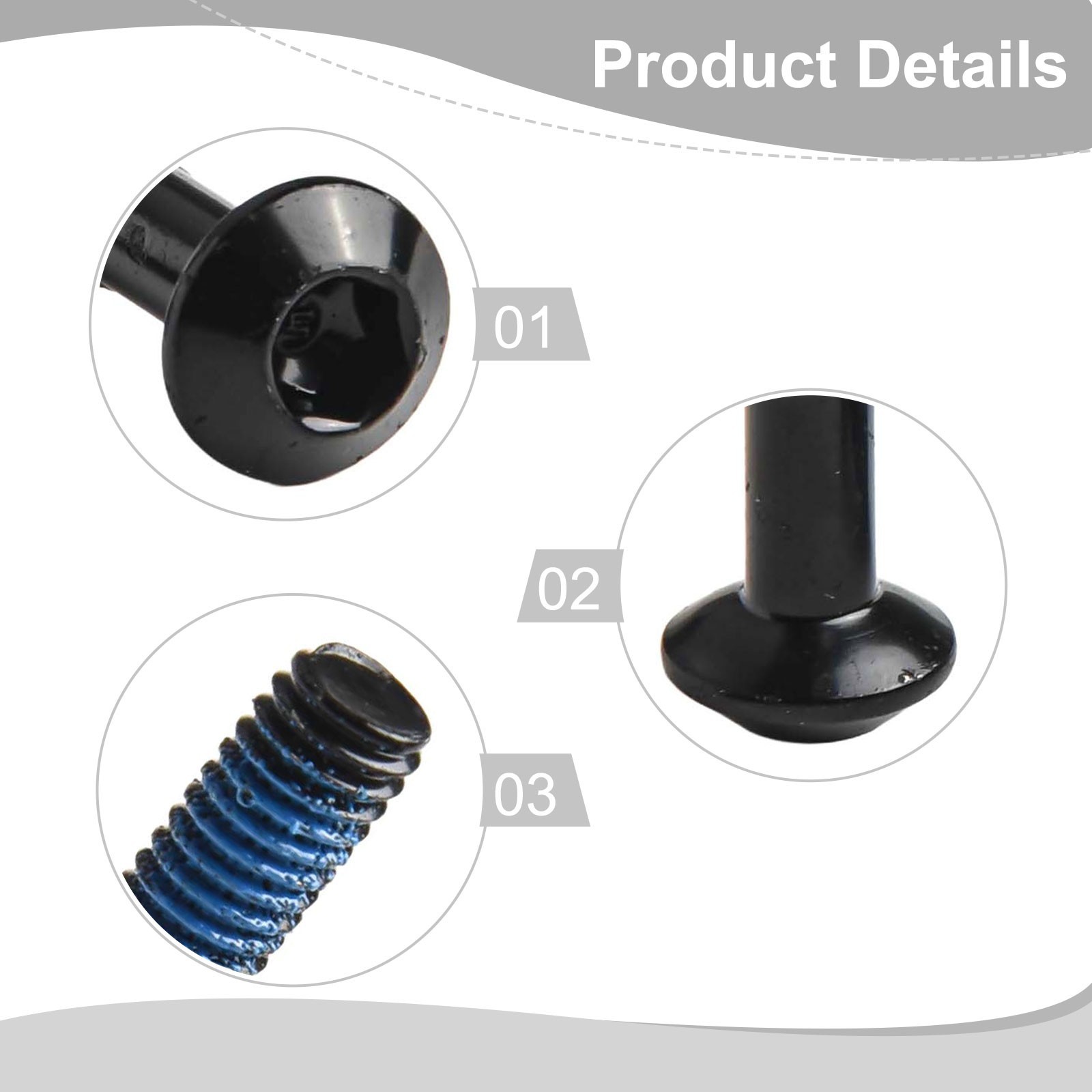 High carbon Steel Disc Brake Screw Suitable for Scooters and Mountain Bikes