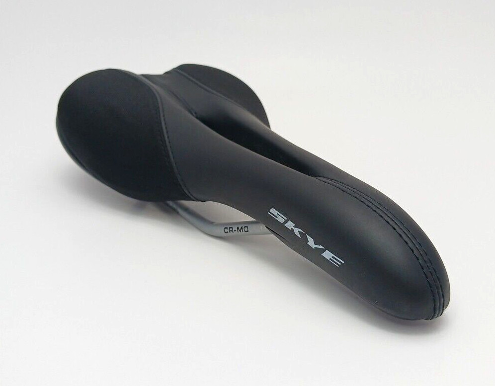Velo Skye Bicycle Cut-Out Saddle, CR-MO Rails, 245grams, 134mm Width, 267mm Long
