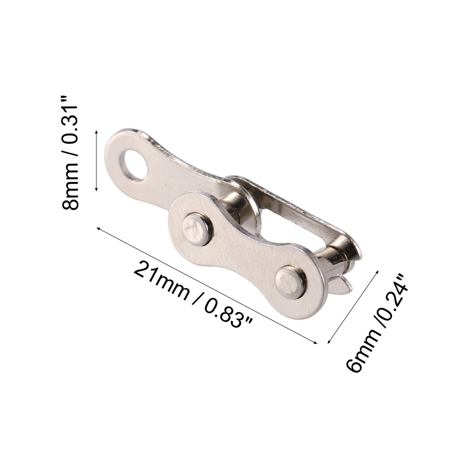 12 Pcs Single Speed Silver Tone Chain Master Link Bike Repair Connector