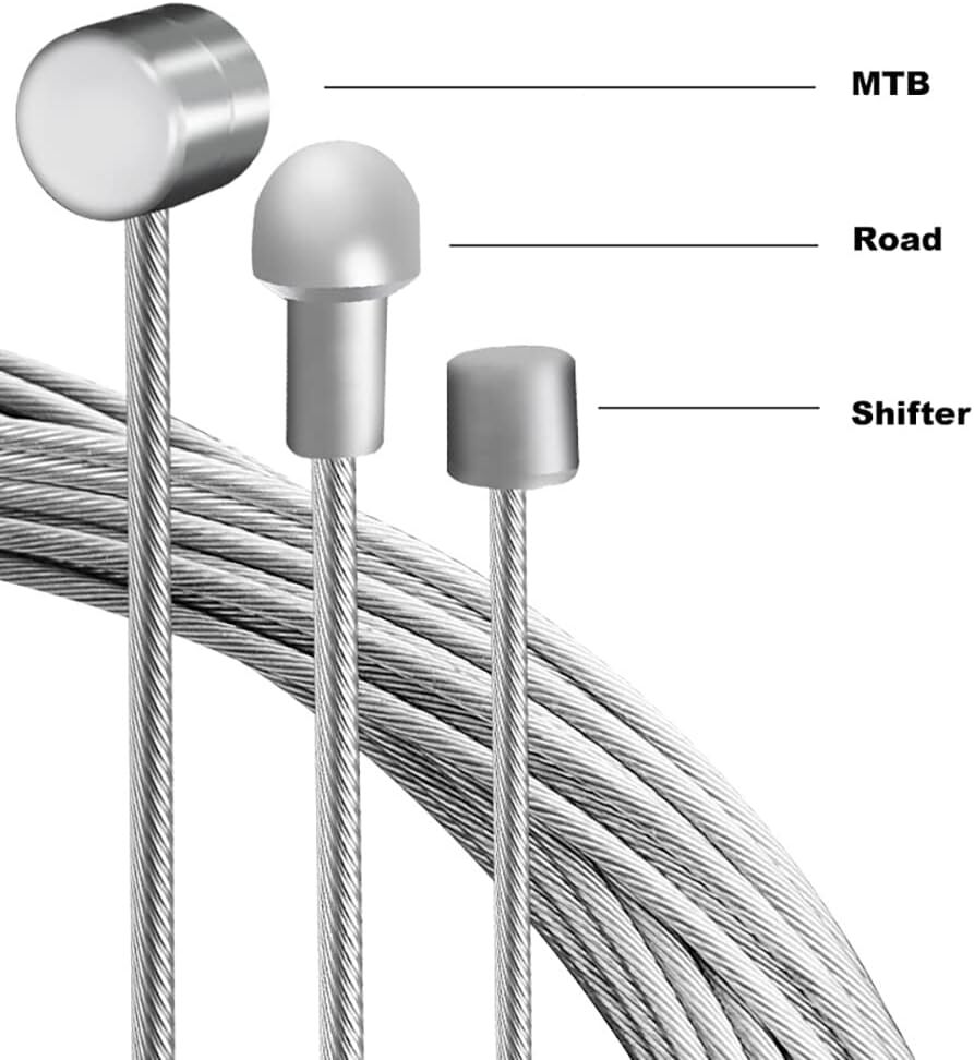 5/10Pcs Bicycle Bike Brake Shift Cables Stainless Steel Front Rear Inner Wire 2M