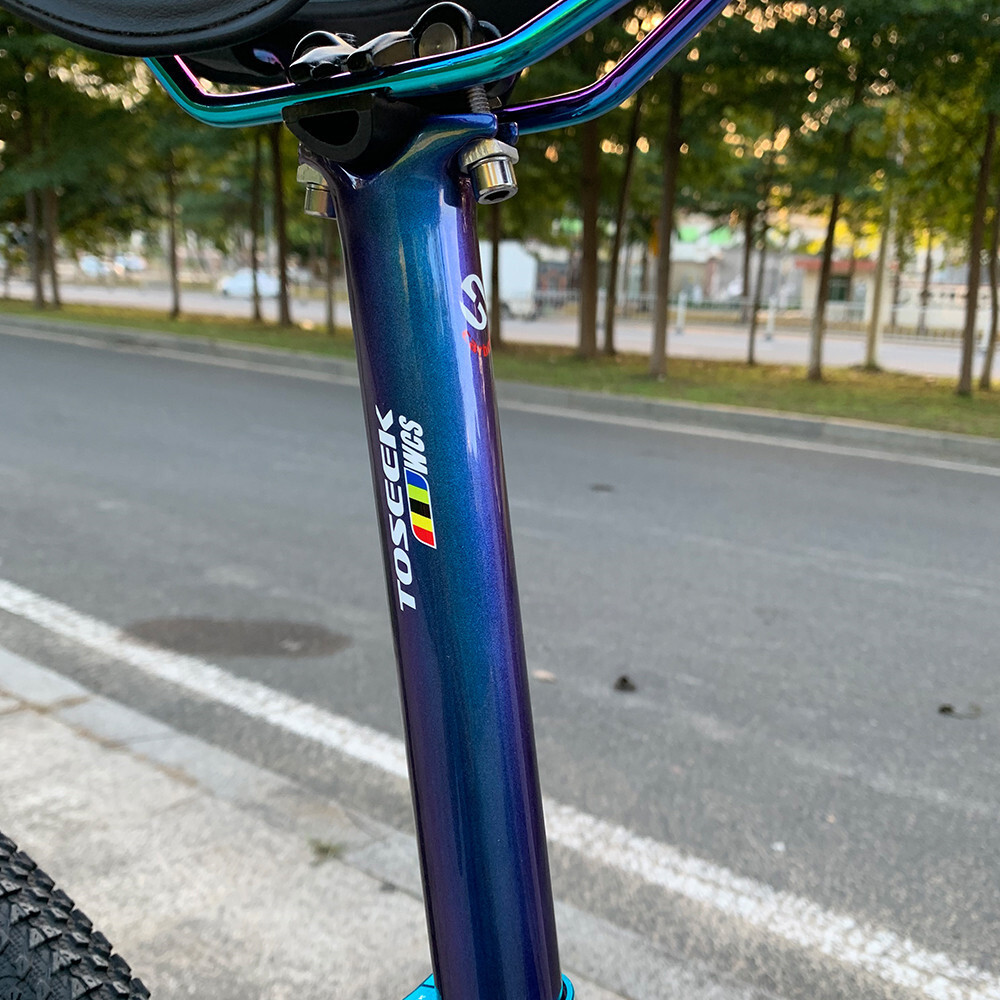 2026 Toseek Carbon Fiber MTB Road Bike Seatpost Bicycle 27.2/30.8/31.6*350/400mm