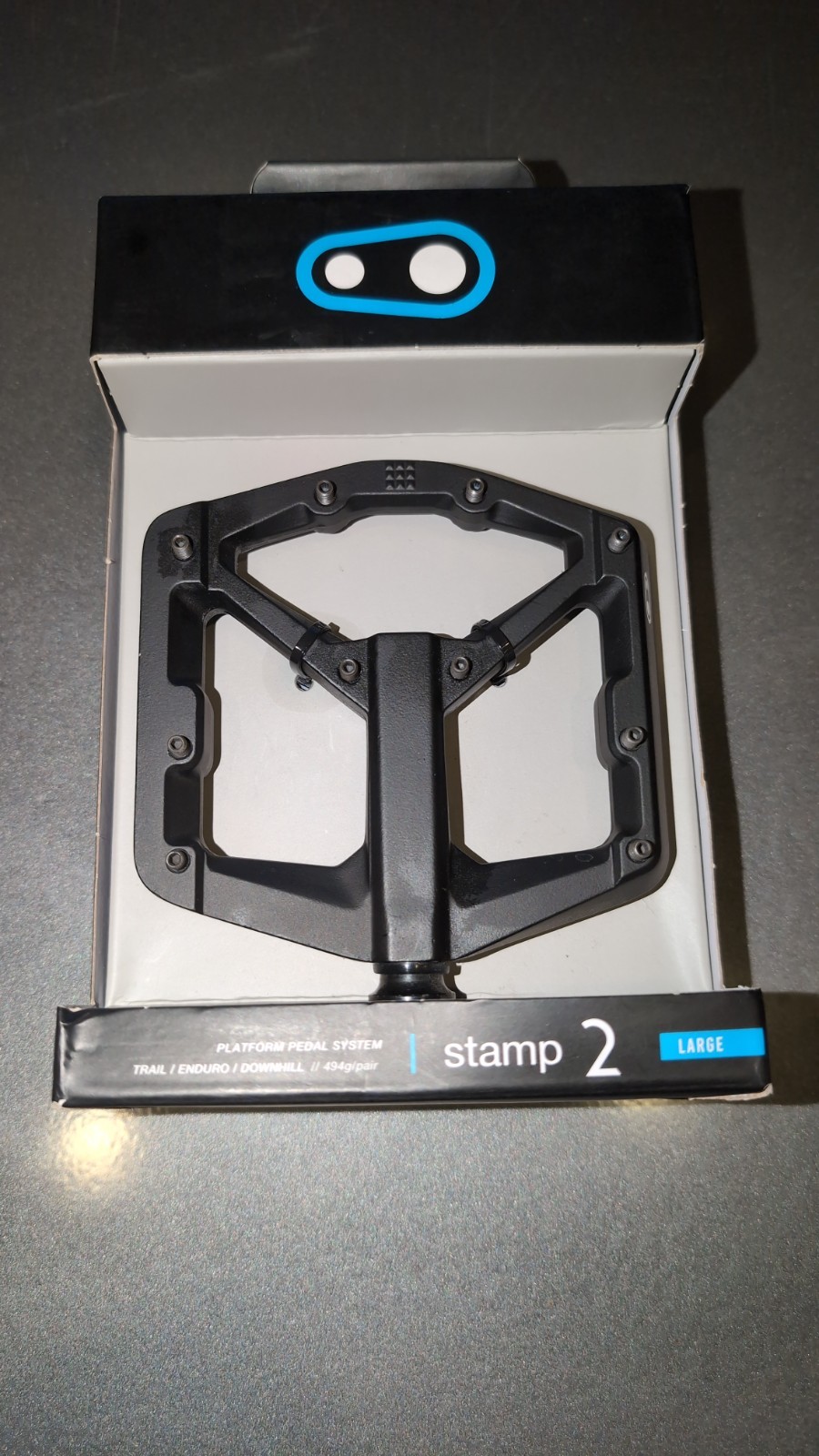 Crankbrothers Stamp 2 Large Platform Pedals – Black – New Open Box, Never Mounte
