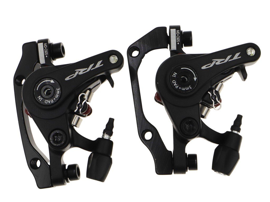 TRP Spyre C Post Mount MTB Bike Mechanical Disc Brake Set Front + Rear w/ Rotor