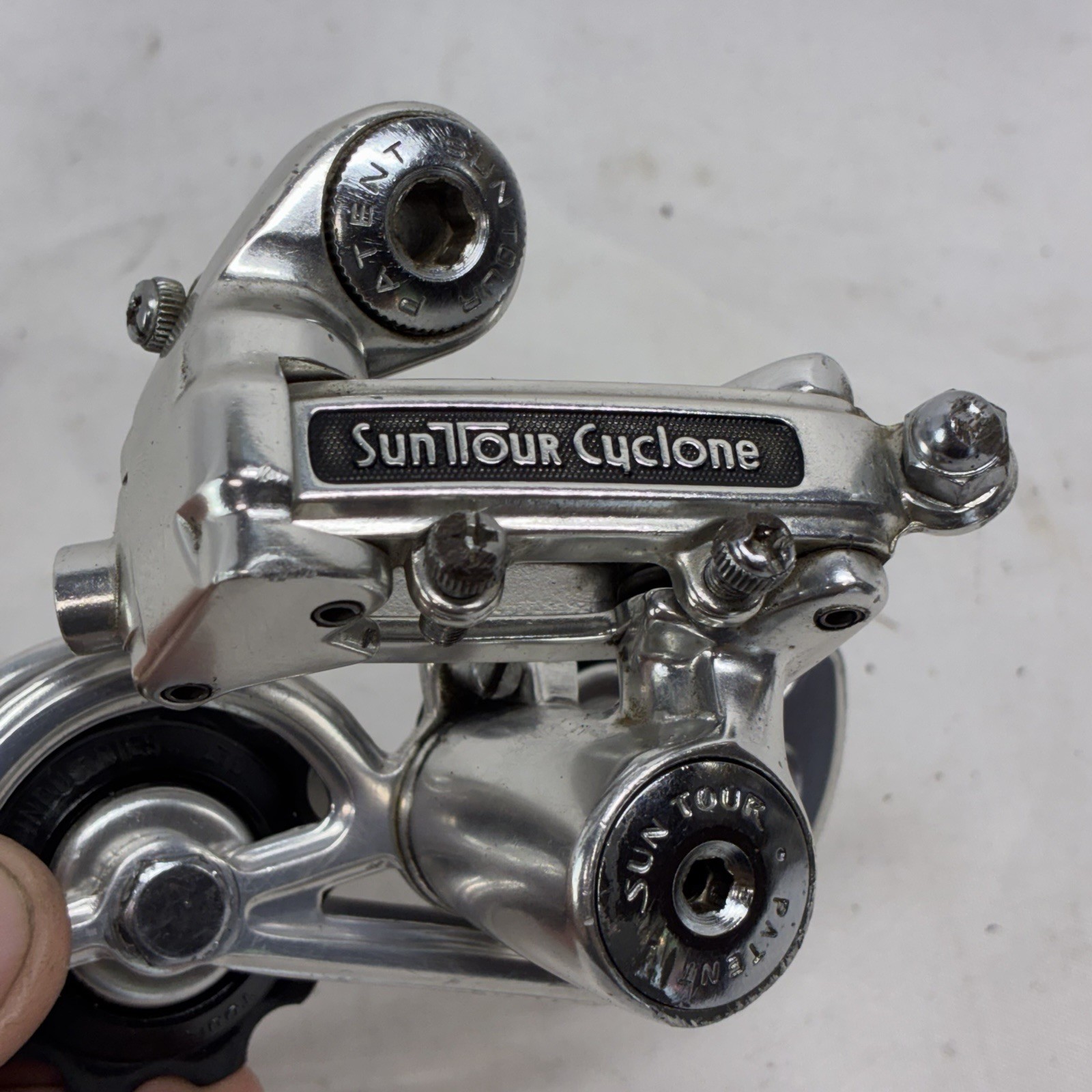Vintage Suntour Cyclone Rear Derailleur Short Cage Bolt-On Japan 185g Road Bike