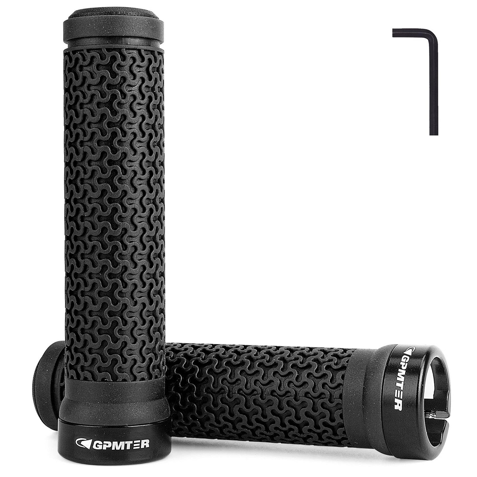Bike Handlebar Grips, Single Lockon Bicycle Grips Handle Bar End Holding Lock…