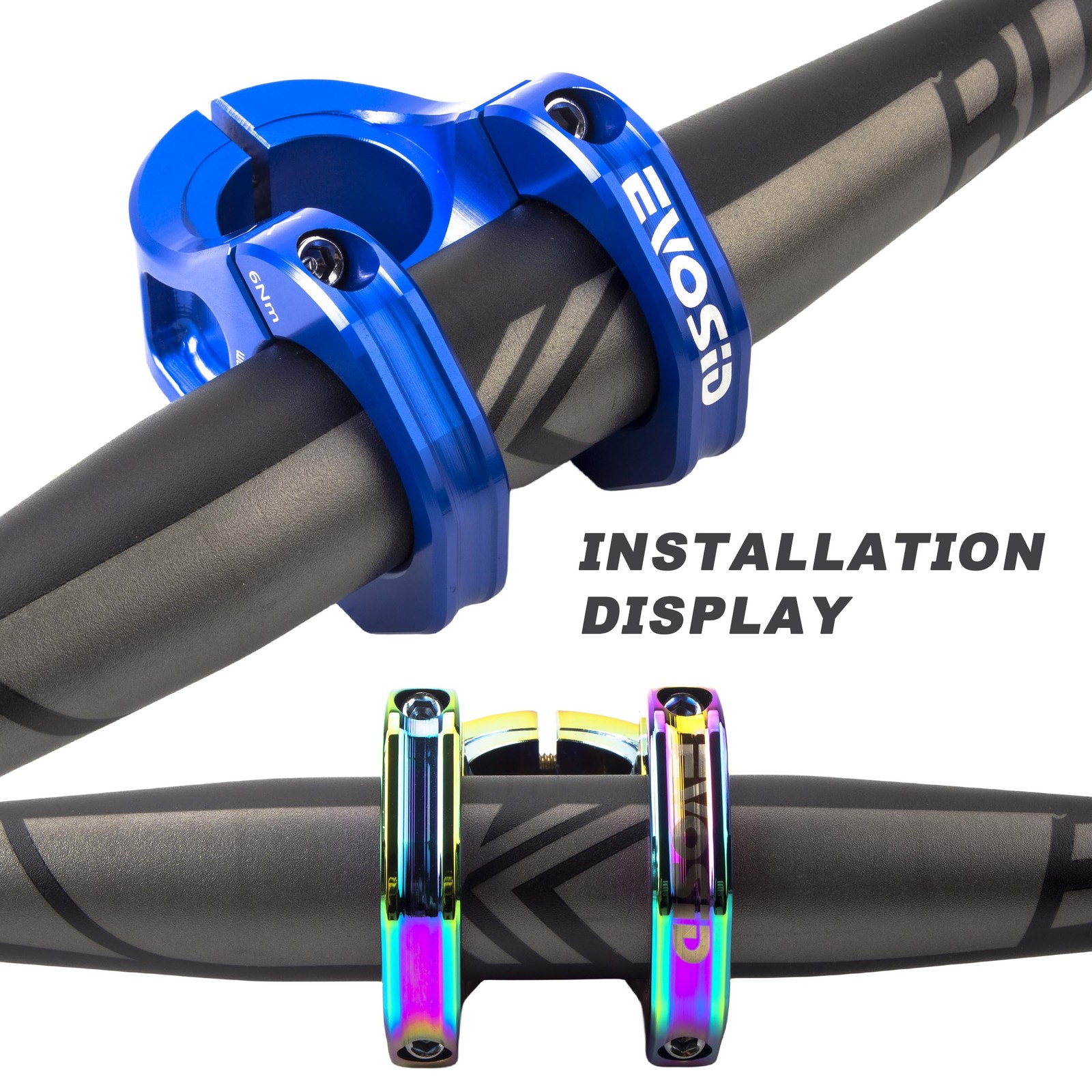 Bike Stem 35mm Short MTB Handlebars Riser Ultra-Light CNC Aluminum Alloy 31.8…