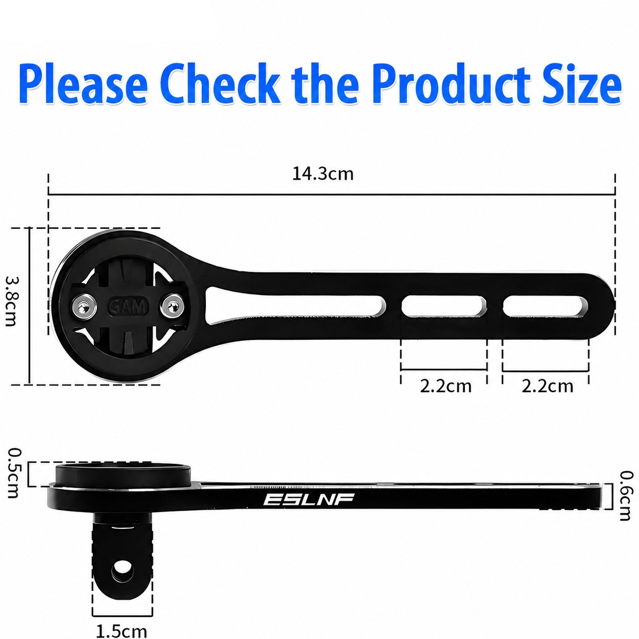 Bike Computer Out Front Mount Aluminum Holder for Garmin iGPSPORT Bryton Cateye