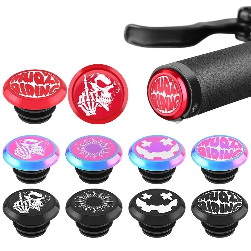 1 Pair Handlebar End Cap MTB Road Bicycle aluminum alloy Handle Grips End