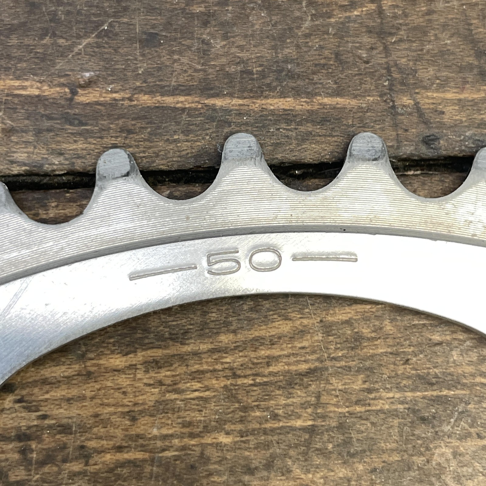 Vintage SR 50T Chainring 110 BCD 5-Arm Silver Road MTB Bike SR 307 50 Tooth