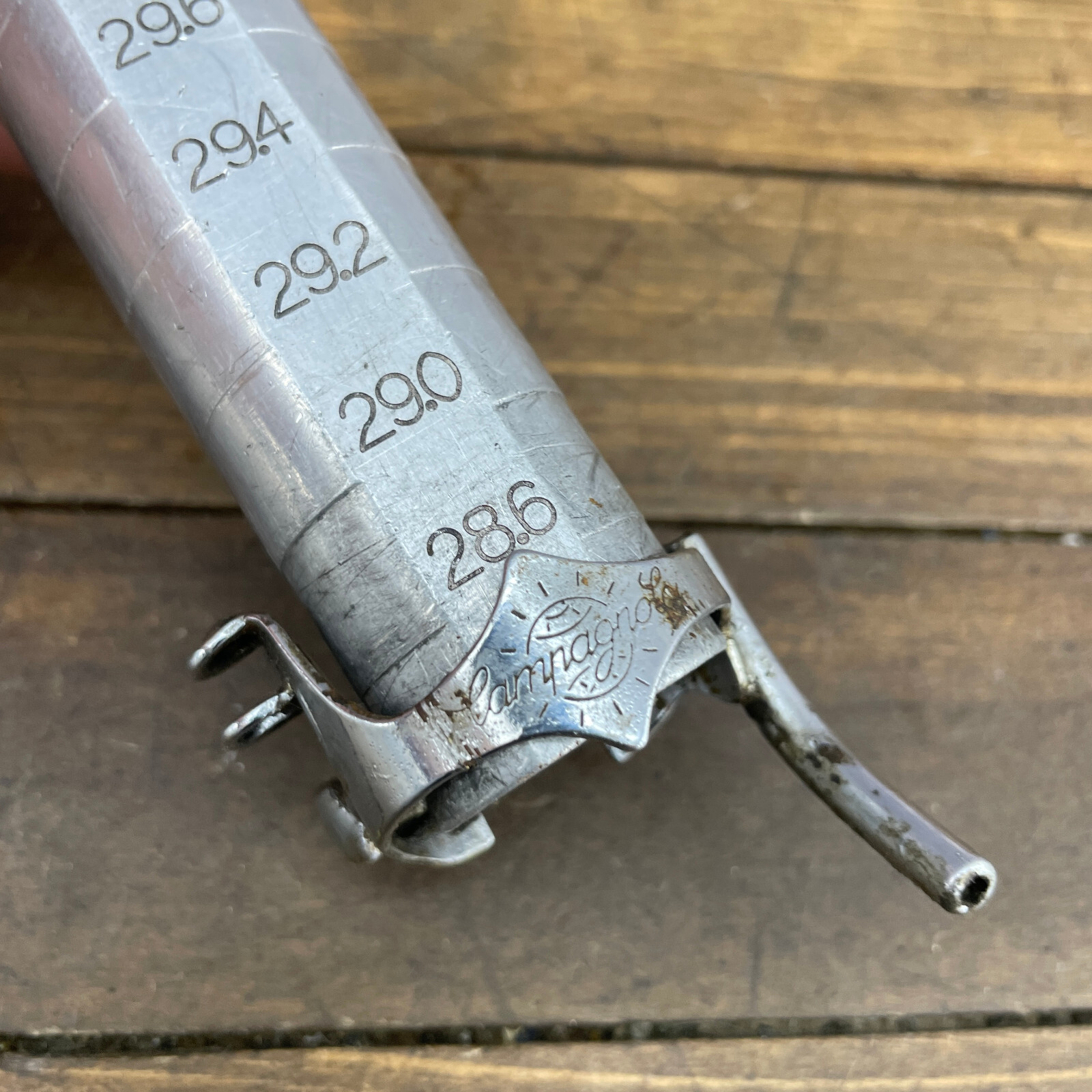 Vintage Campagnolo Cable Guide Clamp Bolt Nut Down Tube BREV 28.6 Short 70s B1