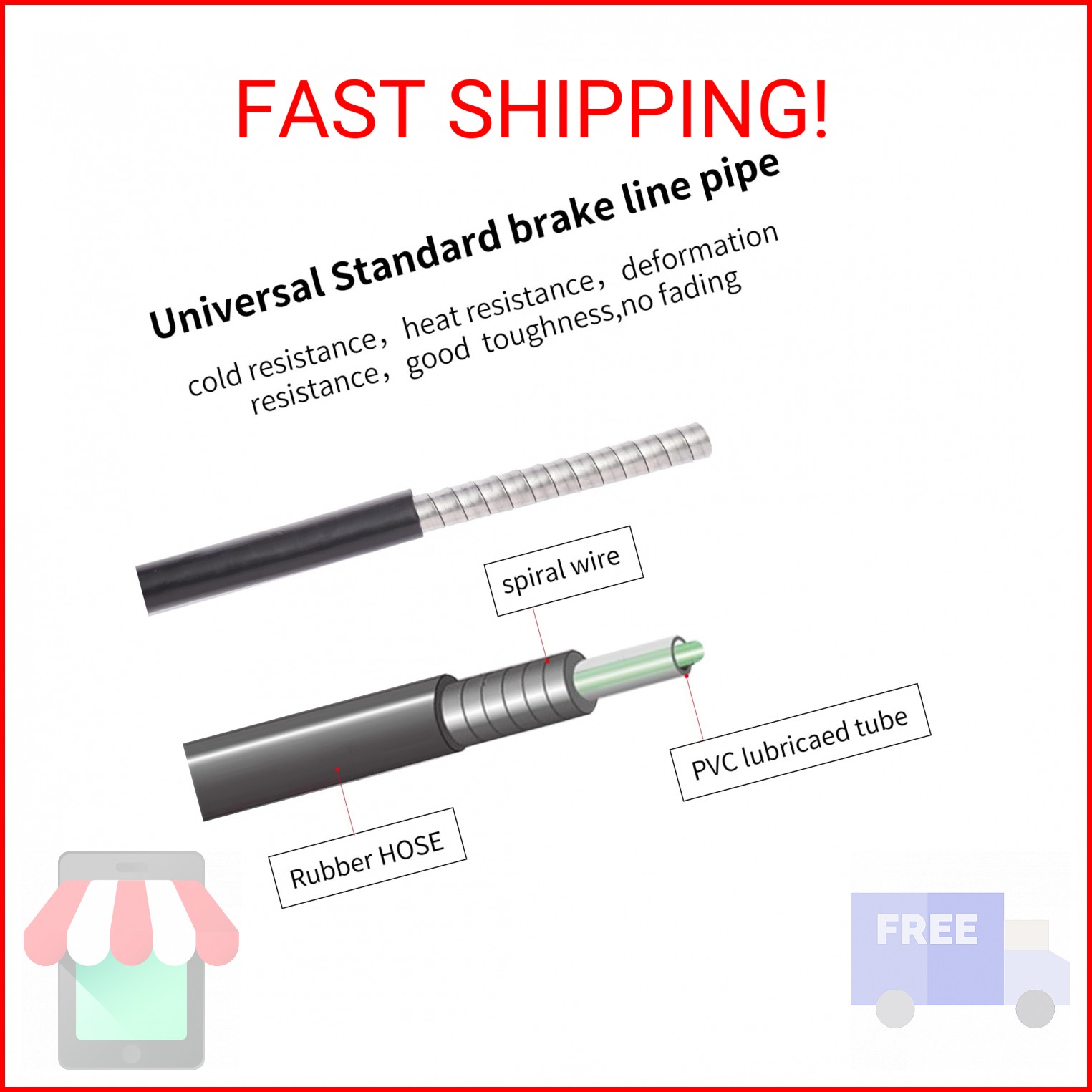 Brake Cable Housing,Lined Bicycle/Bike Brake Cable Housing,Bicycle Brake Cable H