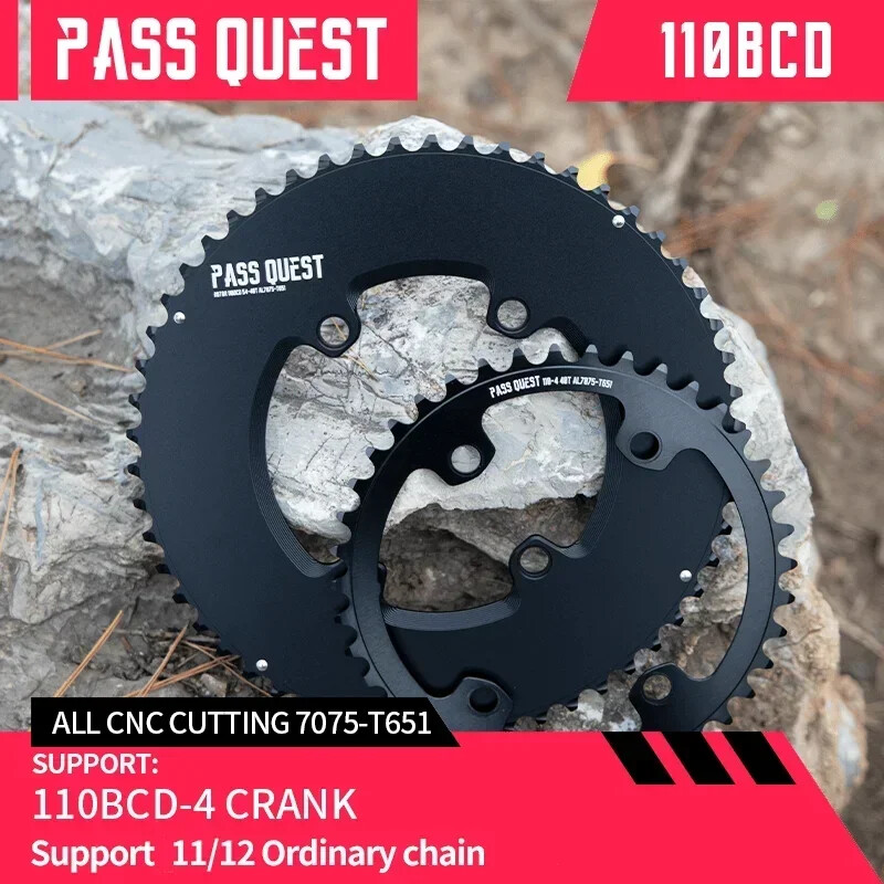 Road Bike 110BCD Chainring 110bcd 4-claw Double Chainring 2x11S 12S 50-34T