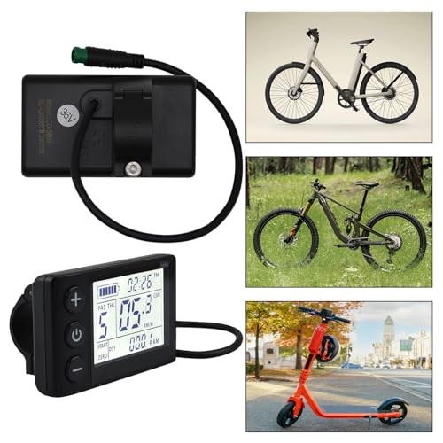 S866 Electric Bicycle LCD Display Meter, 24V 36V 48V Ebike LCD Display A