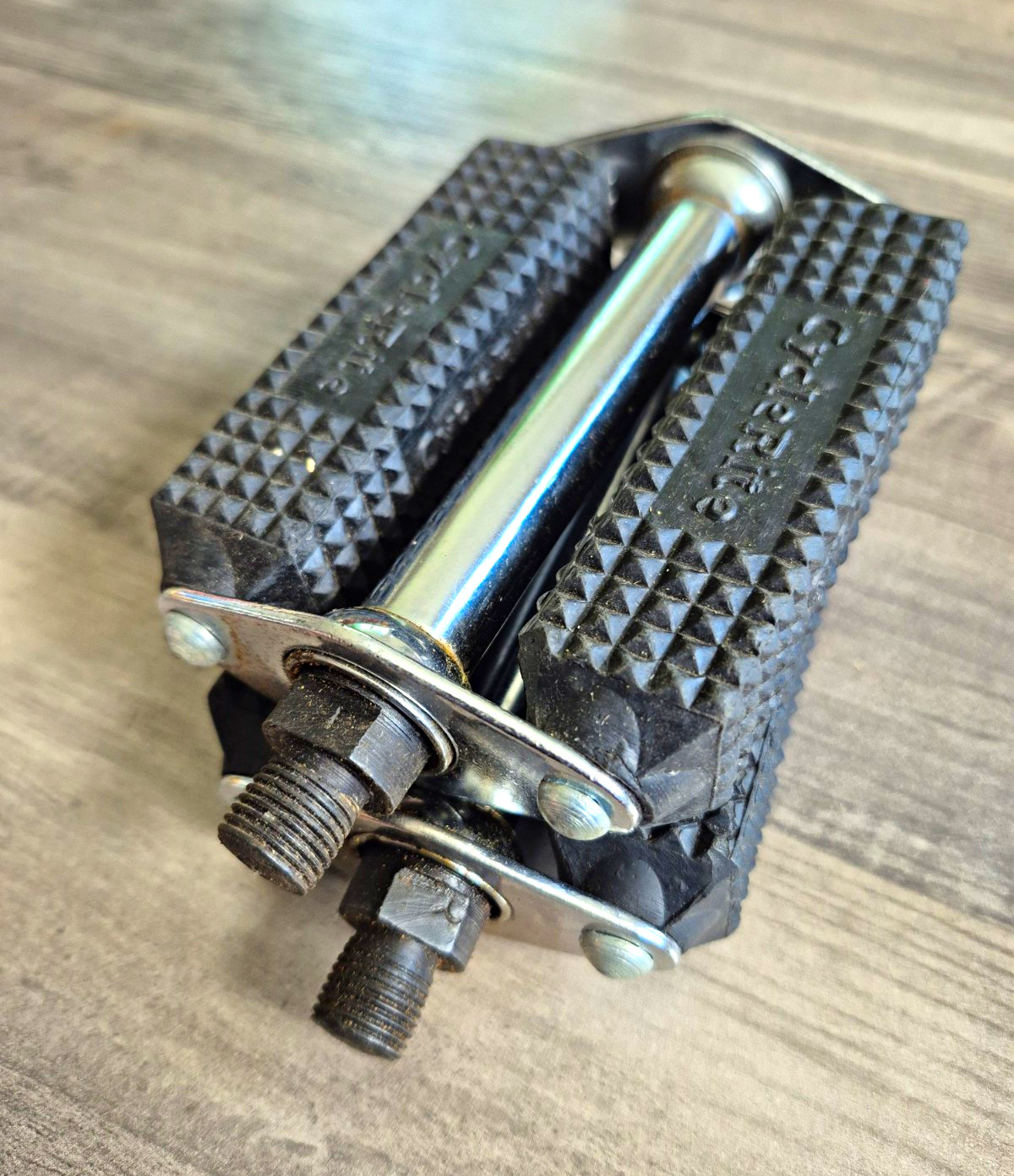 CycleRite GentsNo.20( N.i.B.)Rubber/Steel Pedals 1/2 in Axle Black/Silver