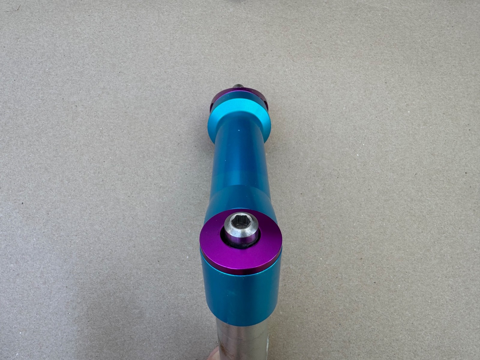 Ringle MTB Stem 135mm 25.4 0 Rise Tuquoise Purple Annodized