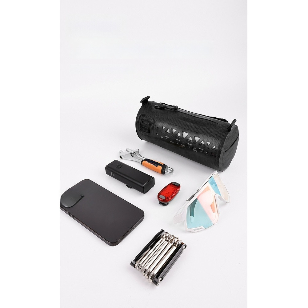 Waterproof Cycling Handlebar Bag with Quick Installation 23x11cm Reflective