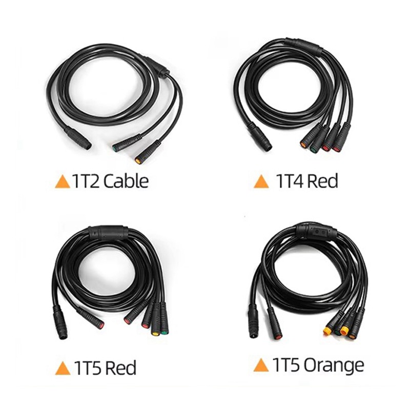 1T2/1T4/1T5 Julet E-bike Waterproof Connecting cable Controller Light Cable NEW