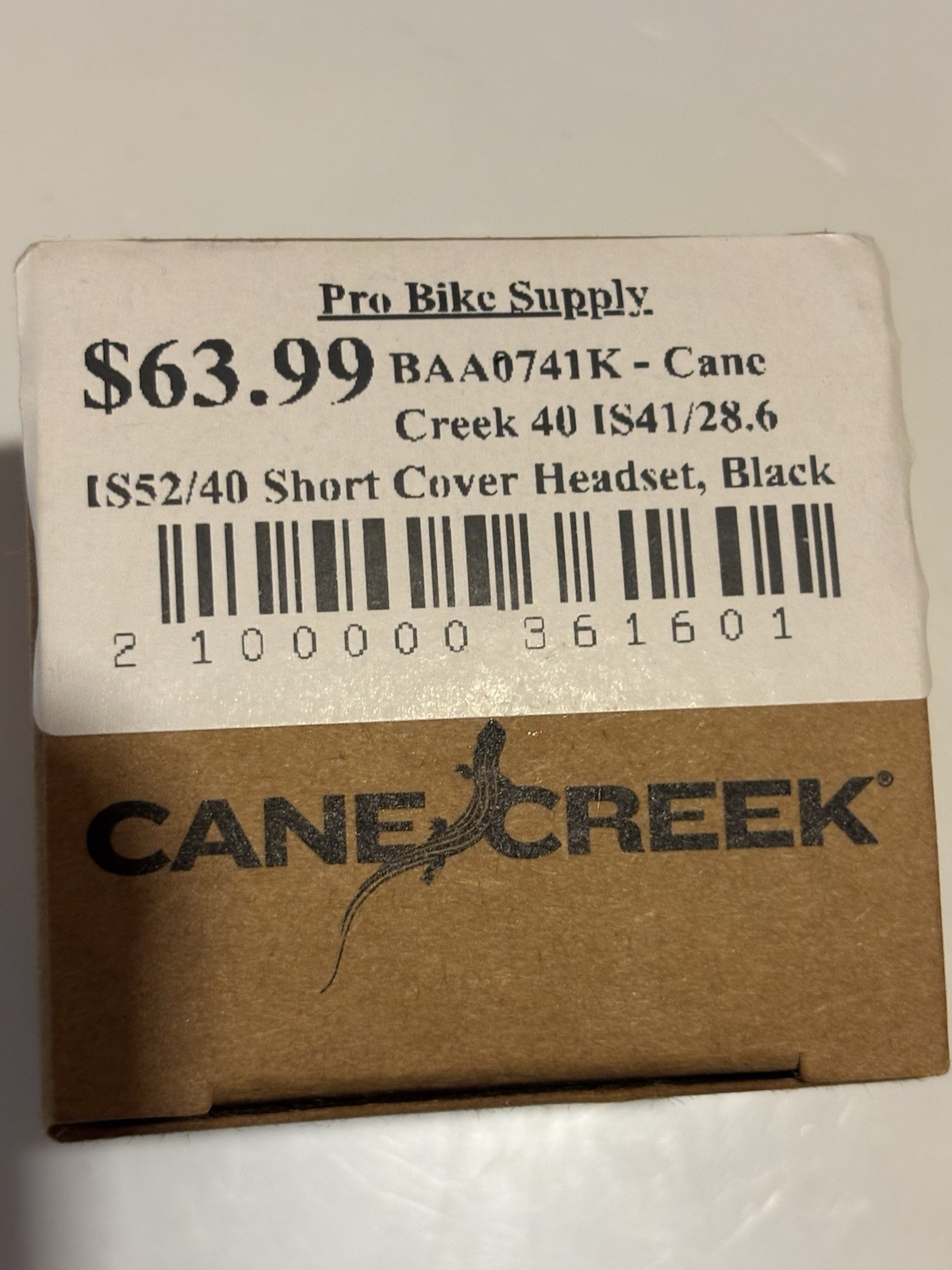 Cane Creek 40 Headset IS41/28.6/H9 IS52/40 Black