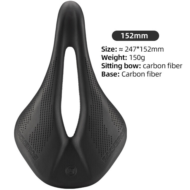 ROCKBROS Bicycle Carbon Fiber Saddle Hollow Breathable Ultralight Cycling Seats