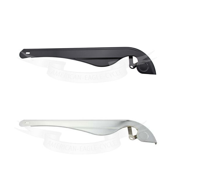 21″ LONG LOWRIDER CHOPPER CHAIN GUARD W/LINE IN BLACK OR CHROME FOR 20/26 BIKE.