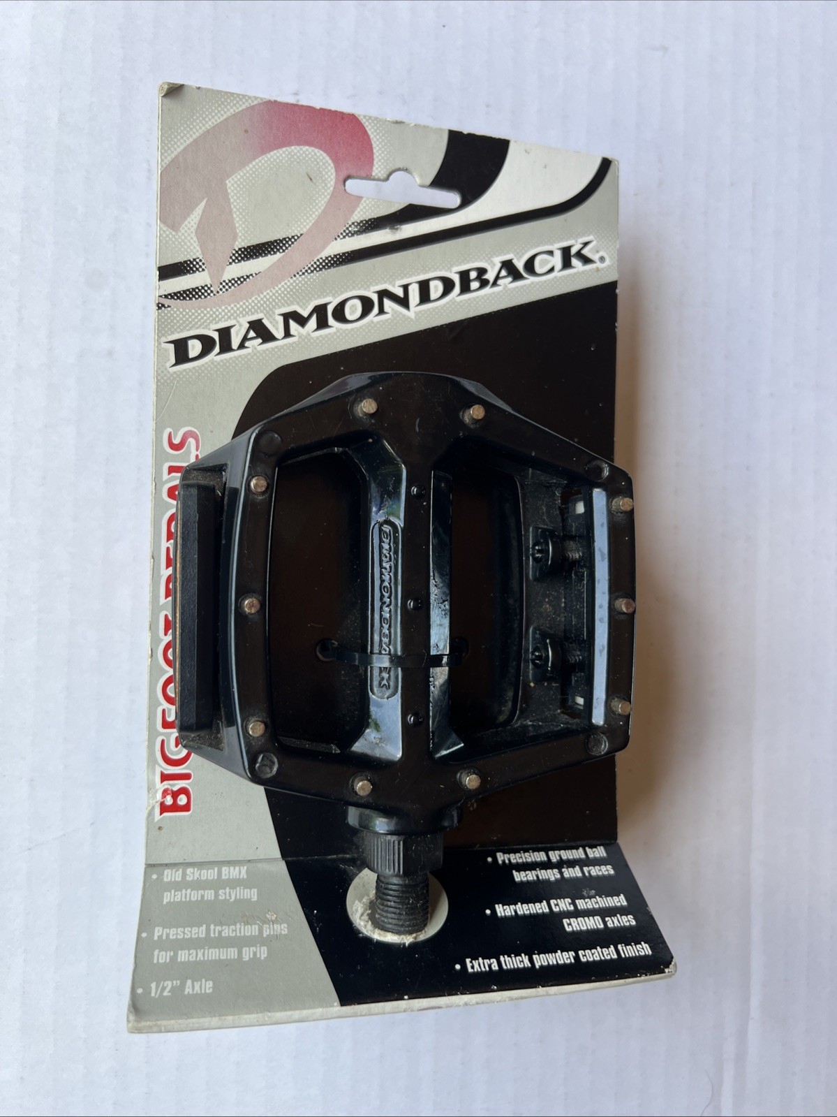 Diamondback Bigfoot Pedals 1/2” Axle NOS BMX Powder Coated