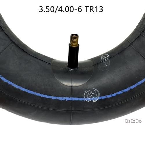 Pack 3.50/4.00-6″ Nature Rubber Replacement Inner Tube, with 3.50/4.00-6 TR13 1