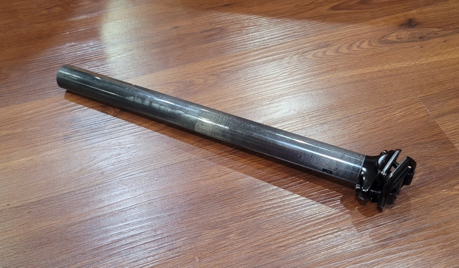 Bontrager PRO Carbon Seatpost 31.6mm X 400mm Black Alloy Head Plain 275g