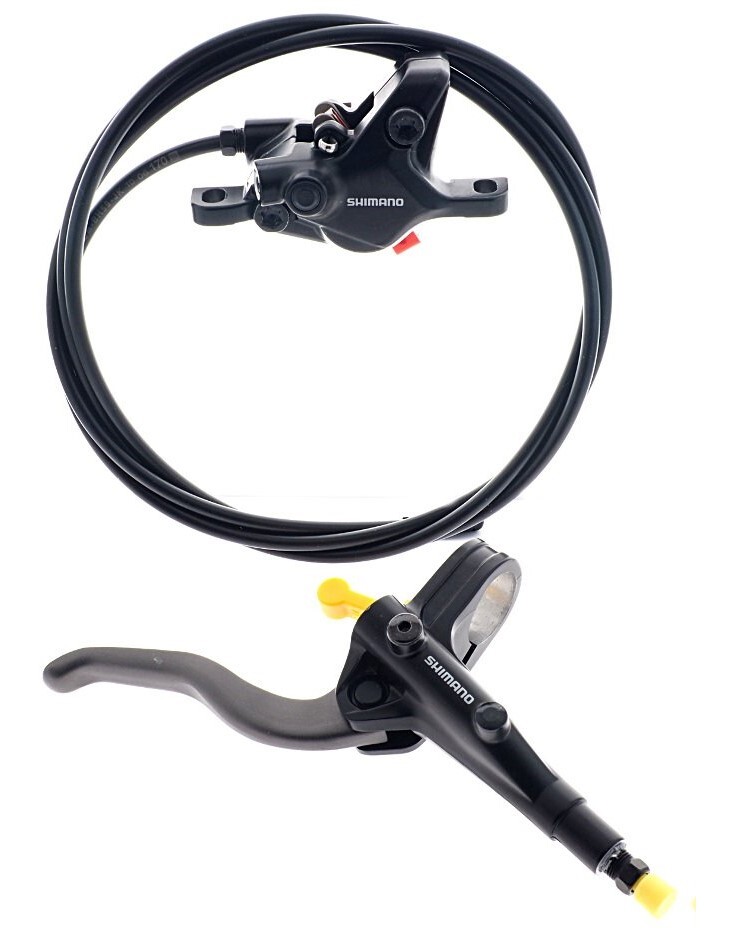Shimano BL-MT401 BR-MT410 Right/Rear Hydraulic Disc Brake Set Silver 170cm READ