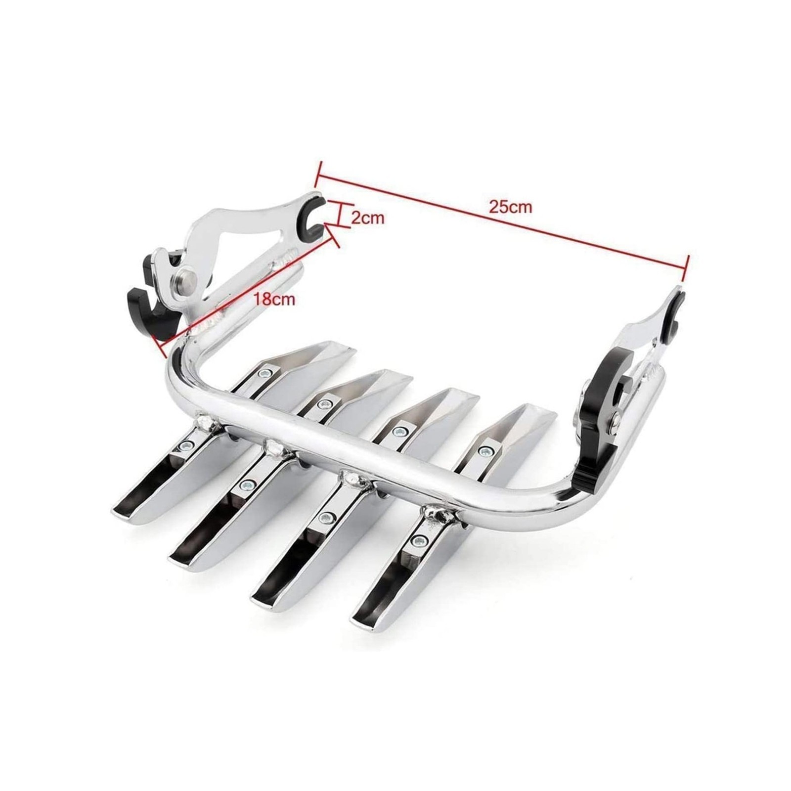 Detachable Sissy Bar Upright Passenger Backrest Pad & Luggage Rack For Harley…