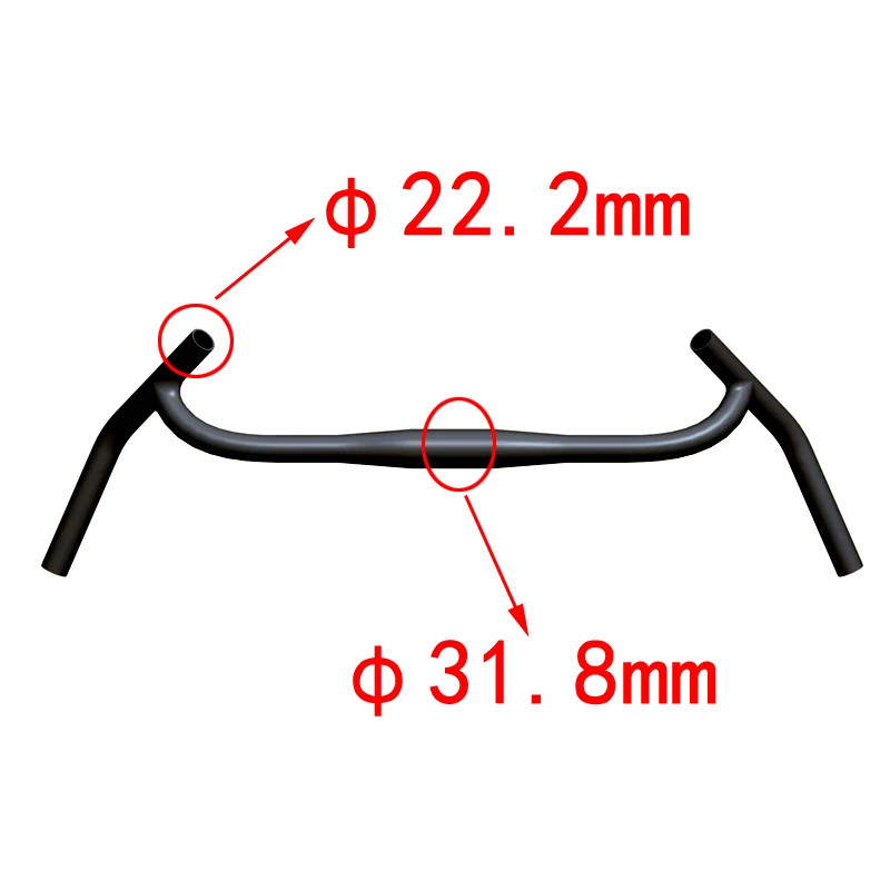 Carbon Gravel Bike Handlebar Big Flare Bar Cycle Cross Road MTB Bike Handlebars