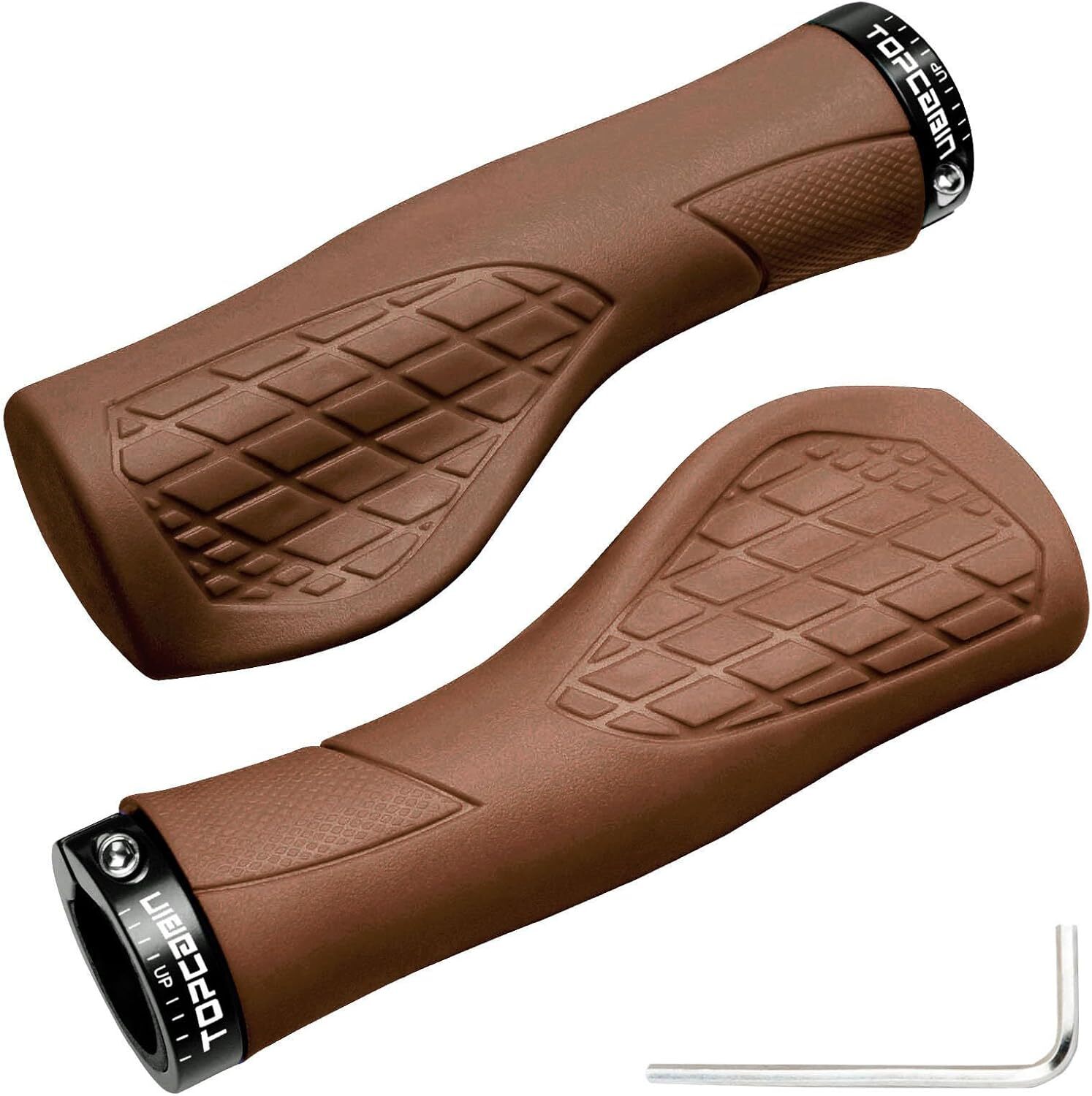 Aluminum Lock-on Ergonomic Bicycles Handlebar Grips for Mountain MTB BMX Bicycle