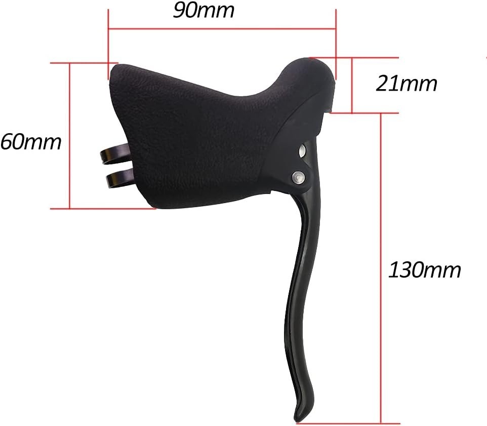 Classic Black Brake Levers Set for Road Bikes – Ergonomic & Lightweight