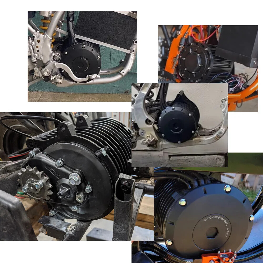72v 3000w E-bike Electric Motorcycle 3 Mid-drive Motor for Electric Scooter