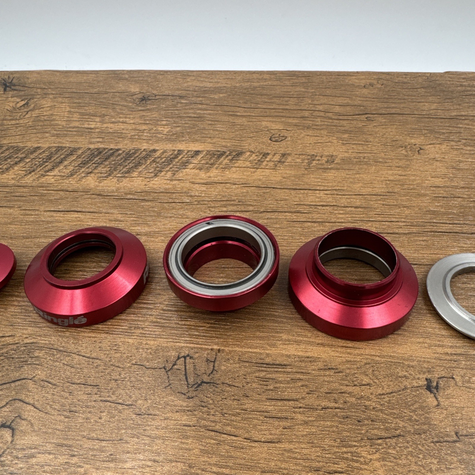Ringle Slamma Jamma Headset / Twister Mountain Bike Skewer Set Red Vintage MTB