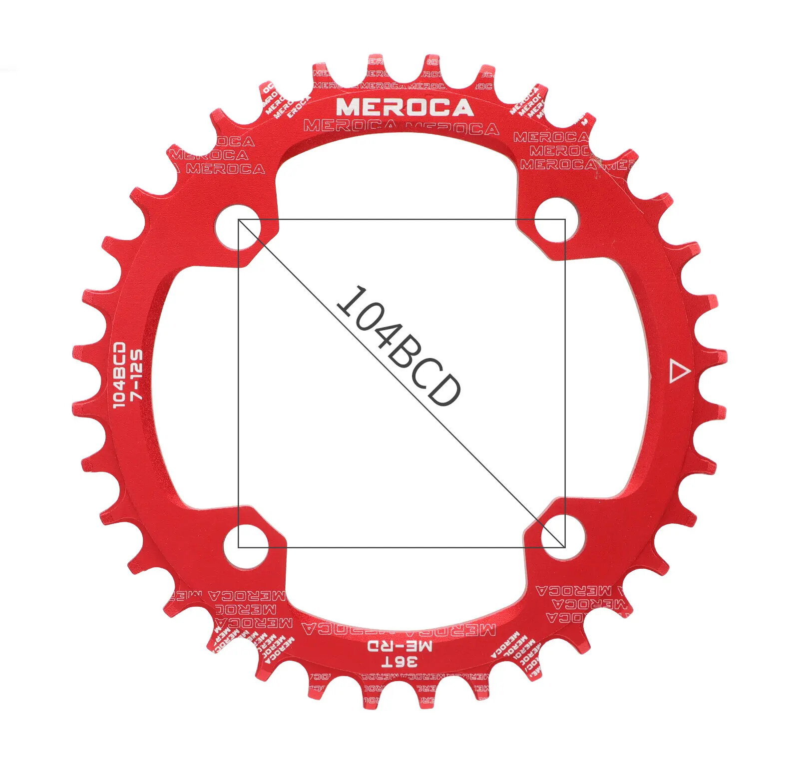 104BCD Mountain Bike Chainring 32T 34T 36T 38T Bicycle Crankset Tooth Chainwheel