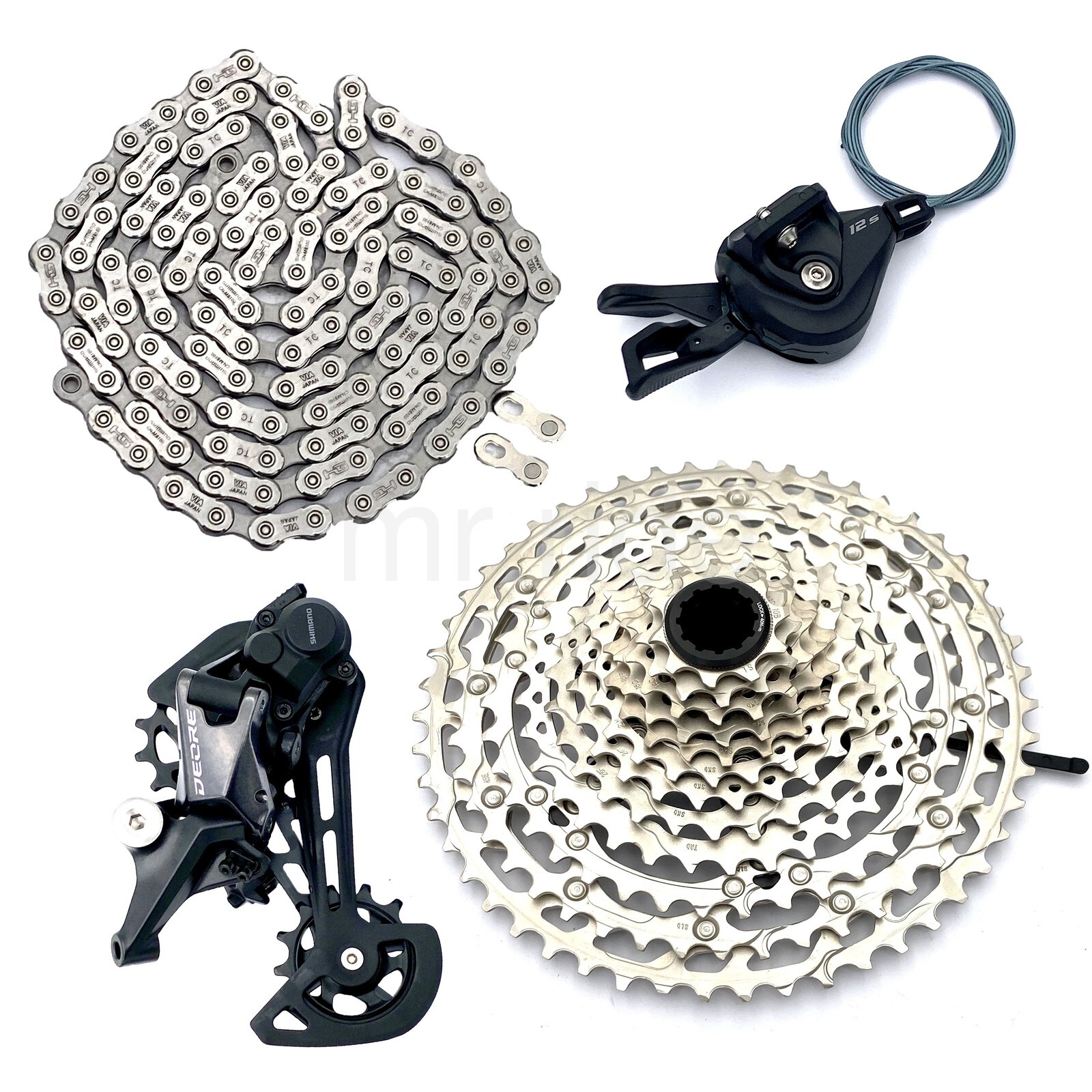 4pc Shimano Deore M6100 12 Spd Drivetrain Groupset 51T Shifter I-Spec no Display