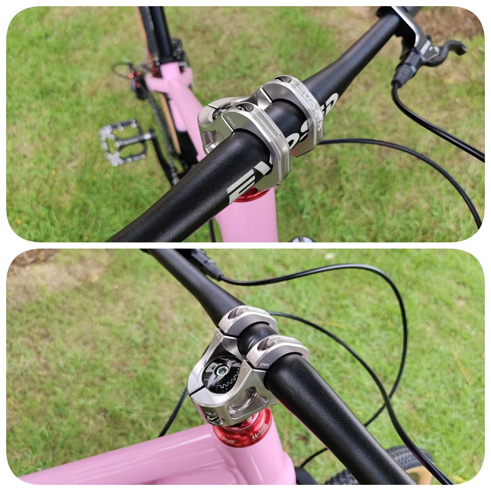 Bike Stem 35mm Short MTB Handlebars Riser Ultra-Light CNC Aluminum Alloy 31.8…