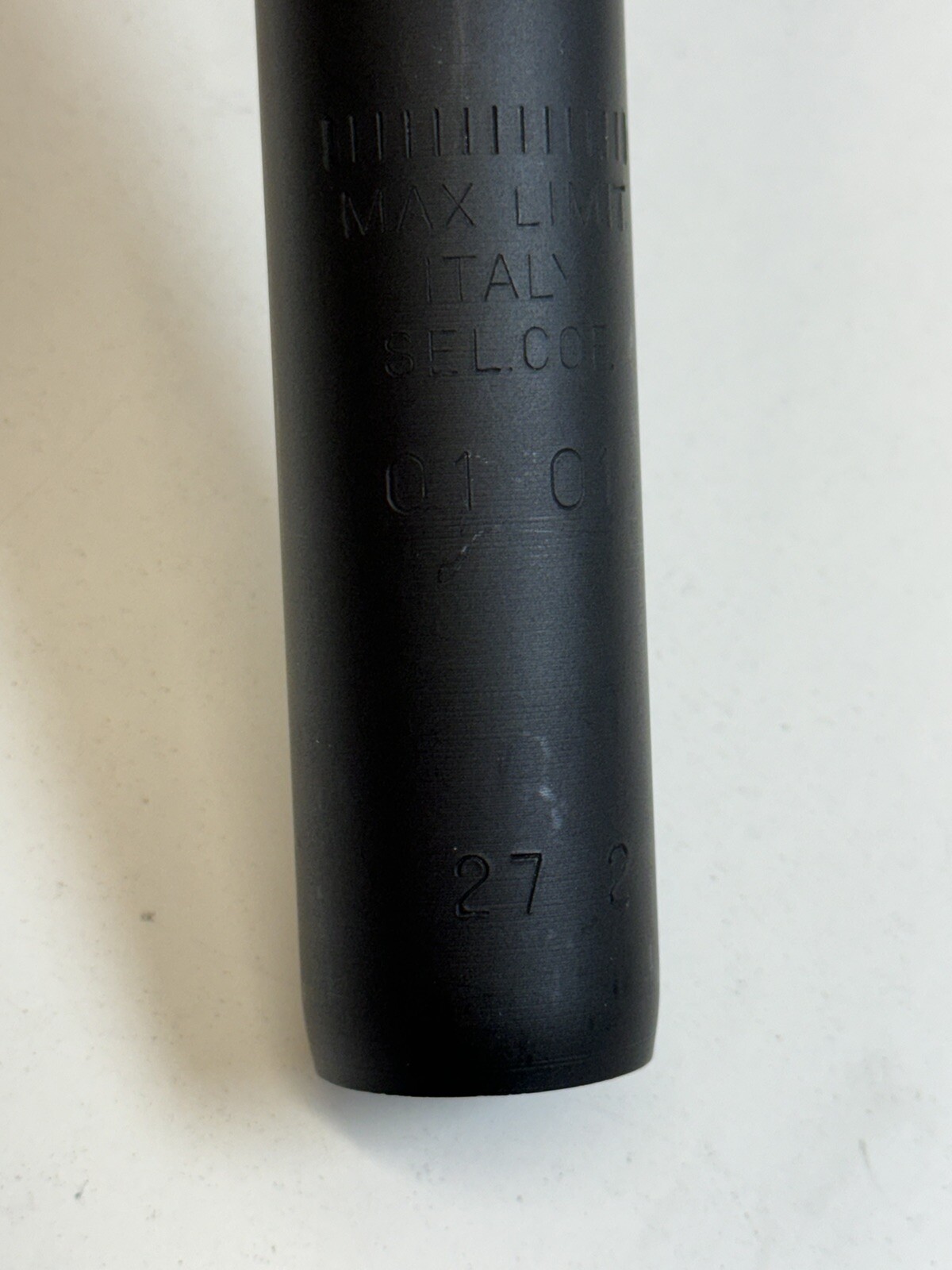 NOS SELCOF TEAM Seatpost 27.2mm Black Aluminum Made In Italy