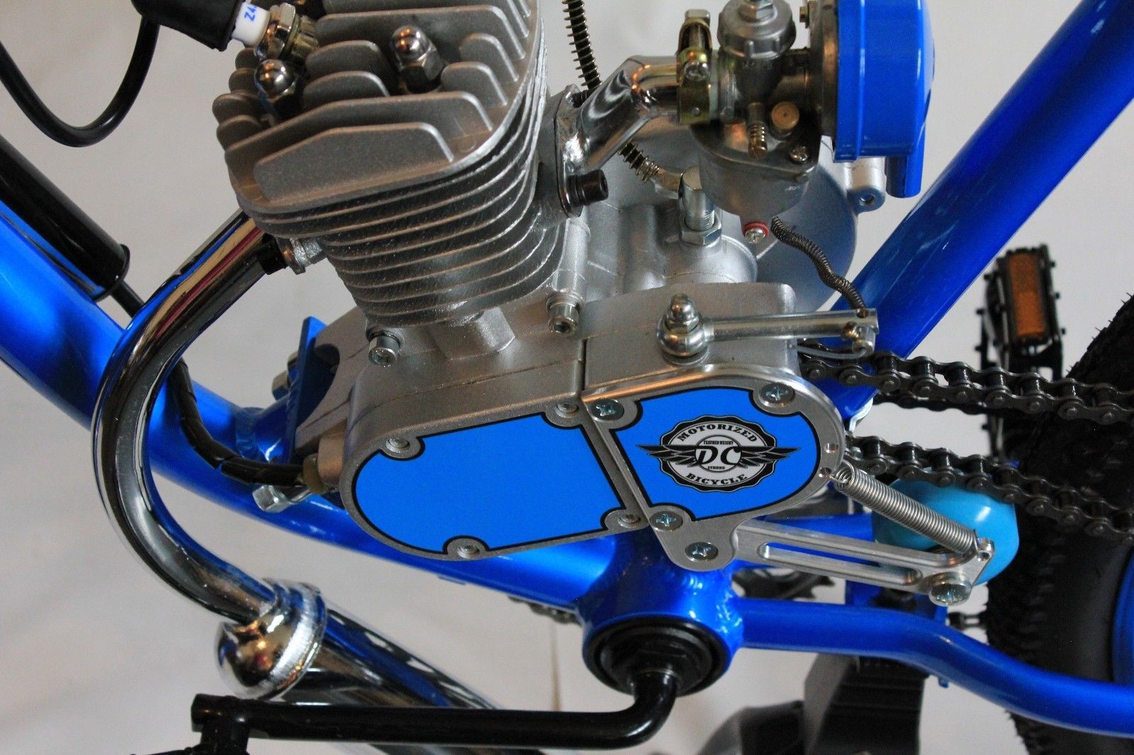 Blue Advanced 2 stroke Motorized Bicycle Chain Tensioner 49cc 66cc 88cc