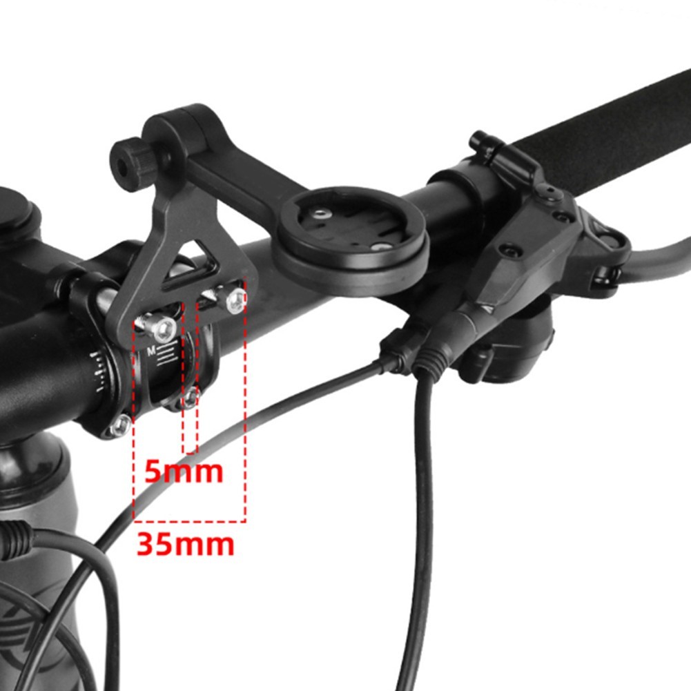 Extension Bracket for Bike Computer and Light Mount on Handlebar Stem 5-35mm