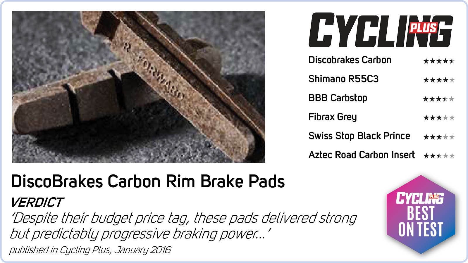 4 Pairs (8Pads) Carbon Rim Brake Pad Inserts for Campagnolo Record Shoes, Campag