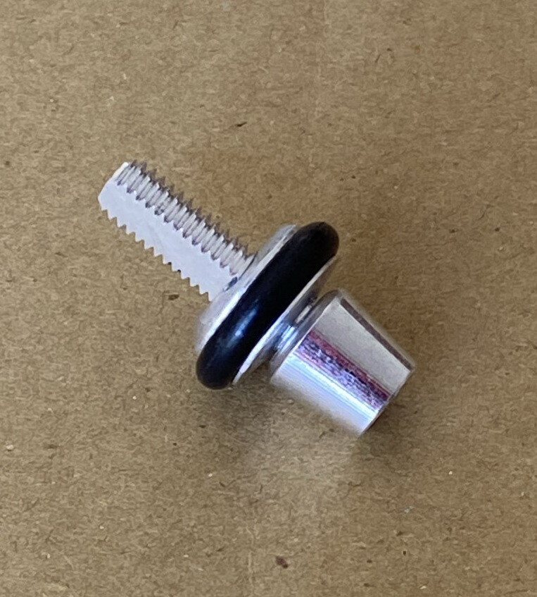 One (1) Bicycle Brake Adjusting Barrel And Nut Adjuster with Flat side, Silver