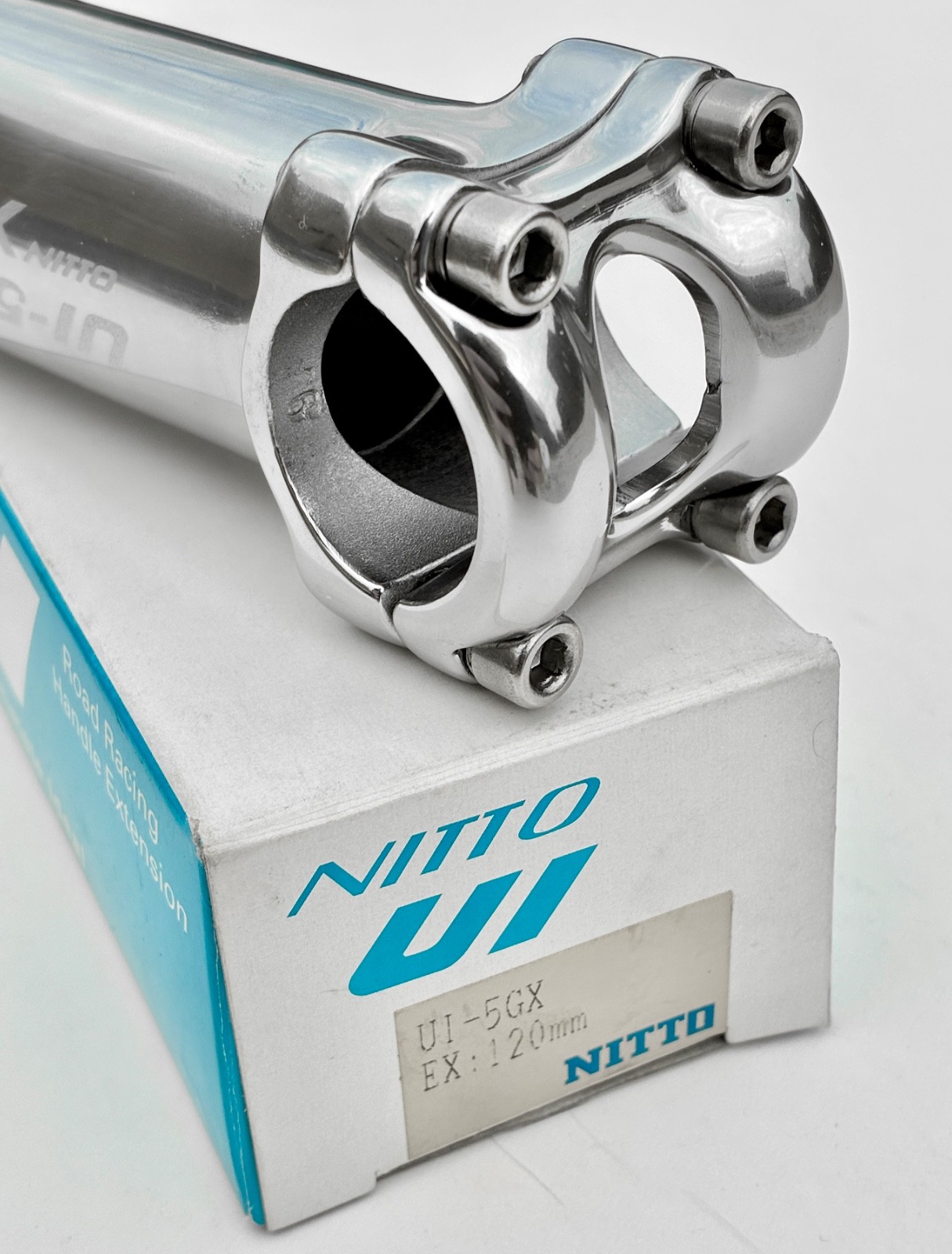 NOS Nitto UI-5GX Threadless Stem 12cm 26.0 Clamp 1 1/8″ Japan New in Box