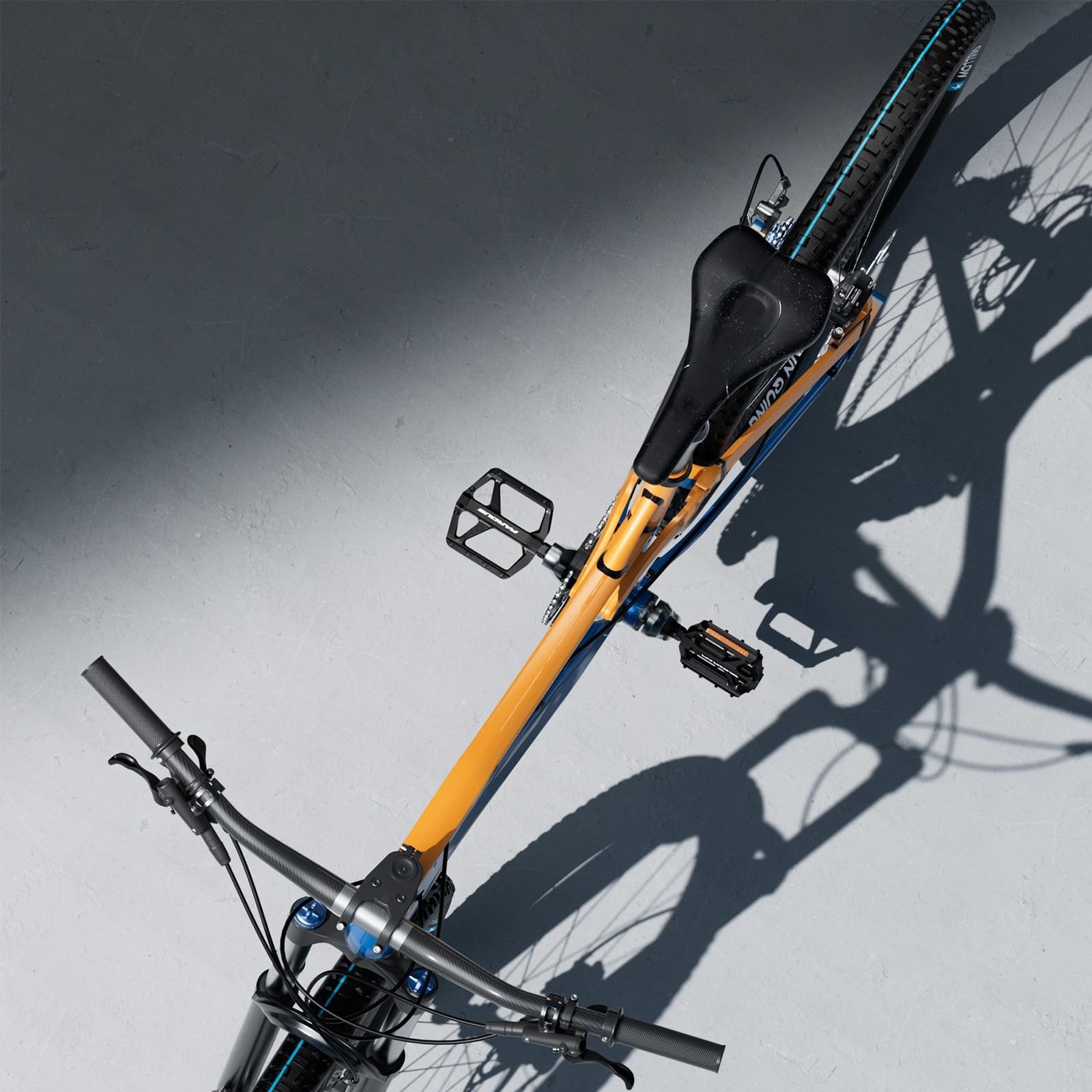 Universal Fit 9/16″ Bike Pedals – Non-Slip Lightweight Nylon, Wide Flat Platform