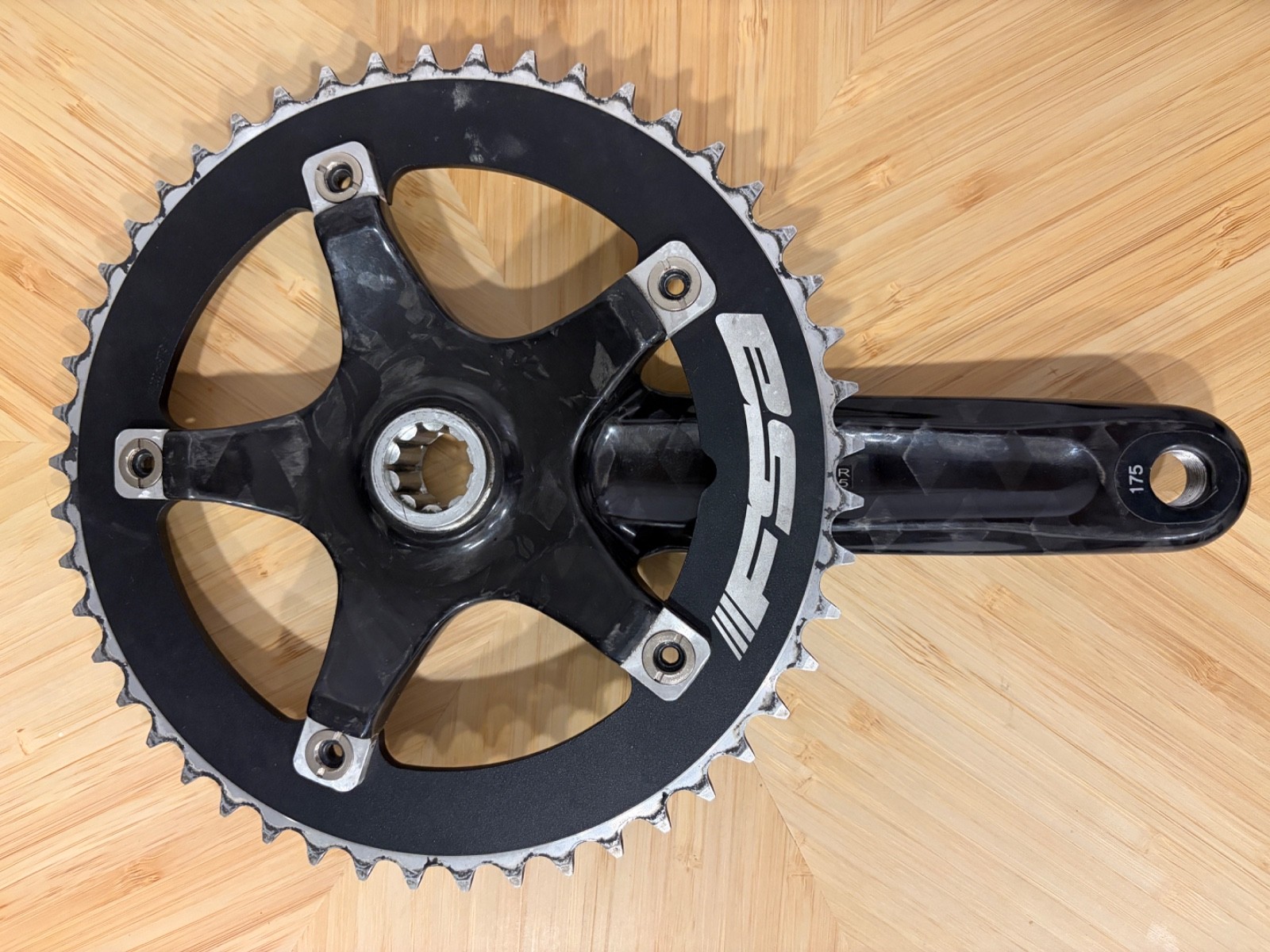 FSA Carbon Track Crankset 175mm 48T 144 BCD ISIS Fixed Gear Single Speed