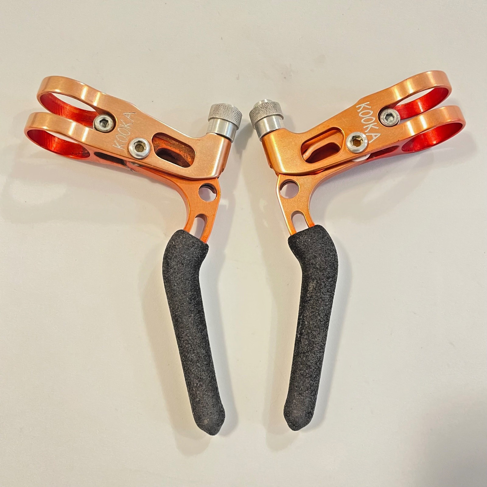 Kooka Components Kooka-Racha Brake Levers, Red Anodized – Vintage 90’s MTB